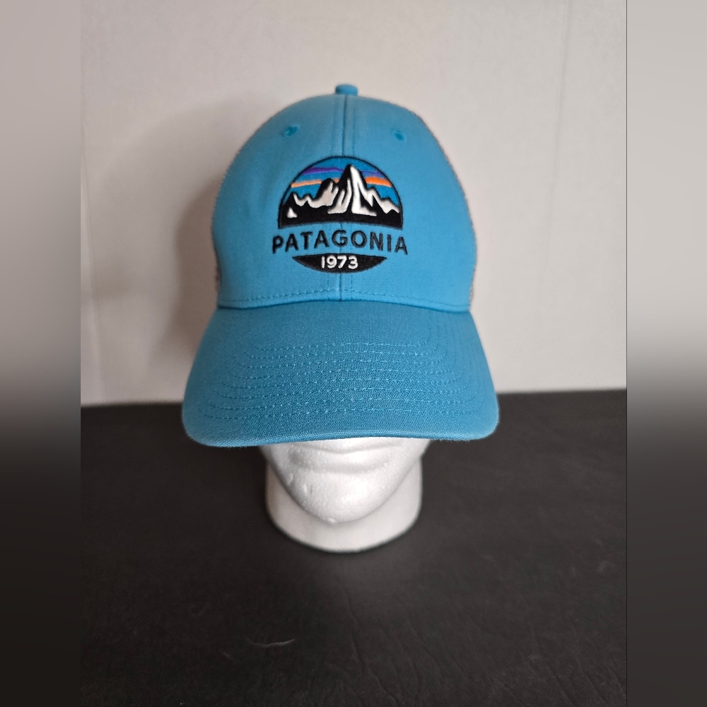 Patagonia Fitz Roy Scope LoPro Trucker Cap Mako Blue Adjustable Snapback Hat